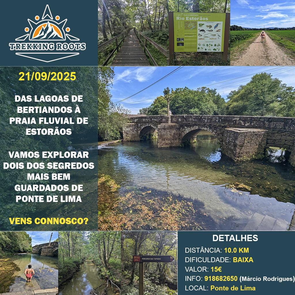 Das Lagoas de Bertiandos  Praia Fluvial de Estoros